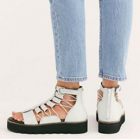 Free People Sunrise Flatform Sandals - Picture 2 of 8